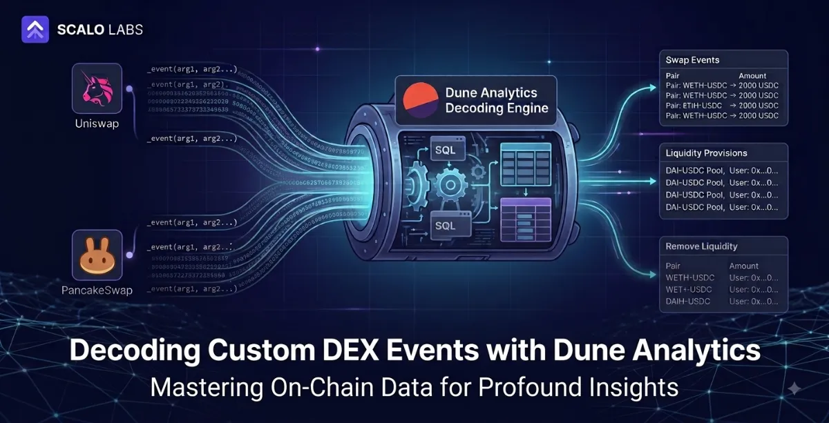 Decoding Custom DEX Events with Dune Analytics